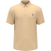 Fine Line Boat Print Polo (Warm Apricot) 