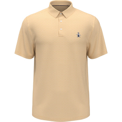 Fine Line Boat Print Polo (Warm Apricot) 