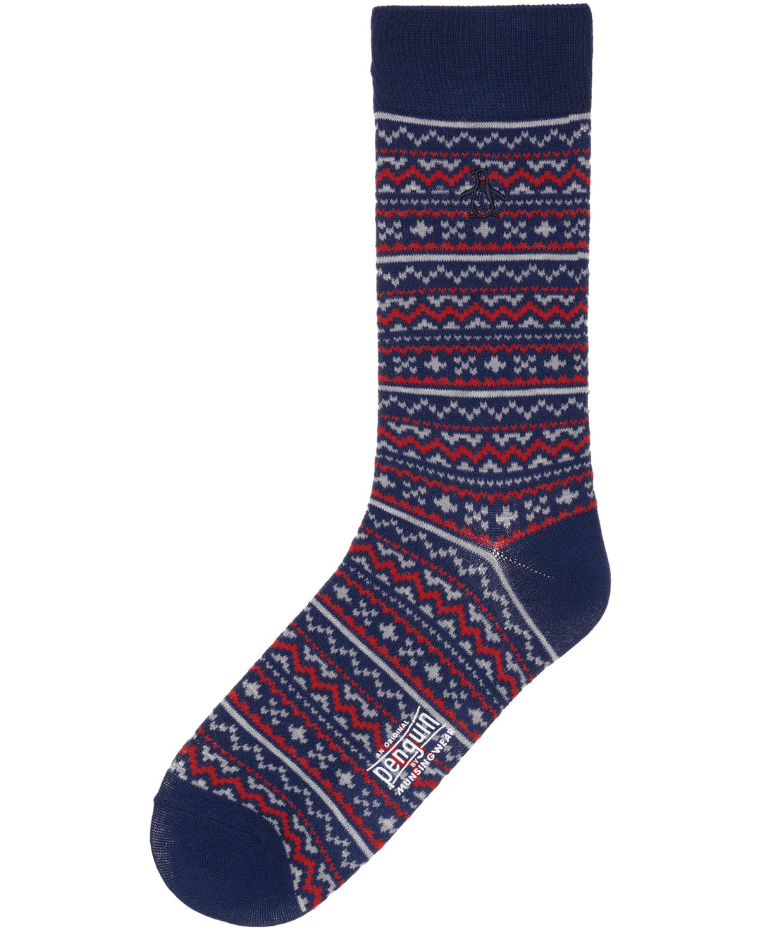 Finley Fairsle Dress Sock (Navy) 