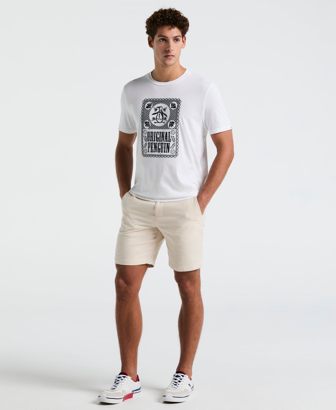 Jersey Graphic Flag Tee (Bright White) 