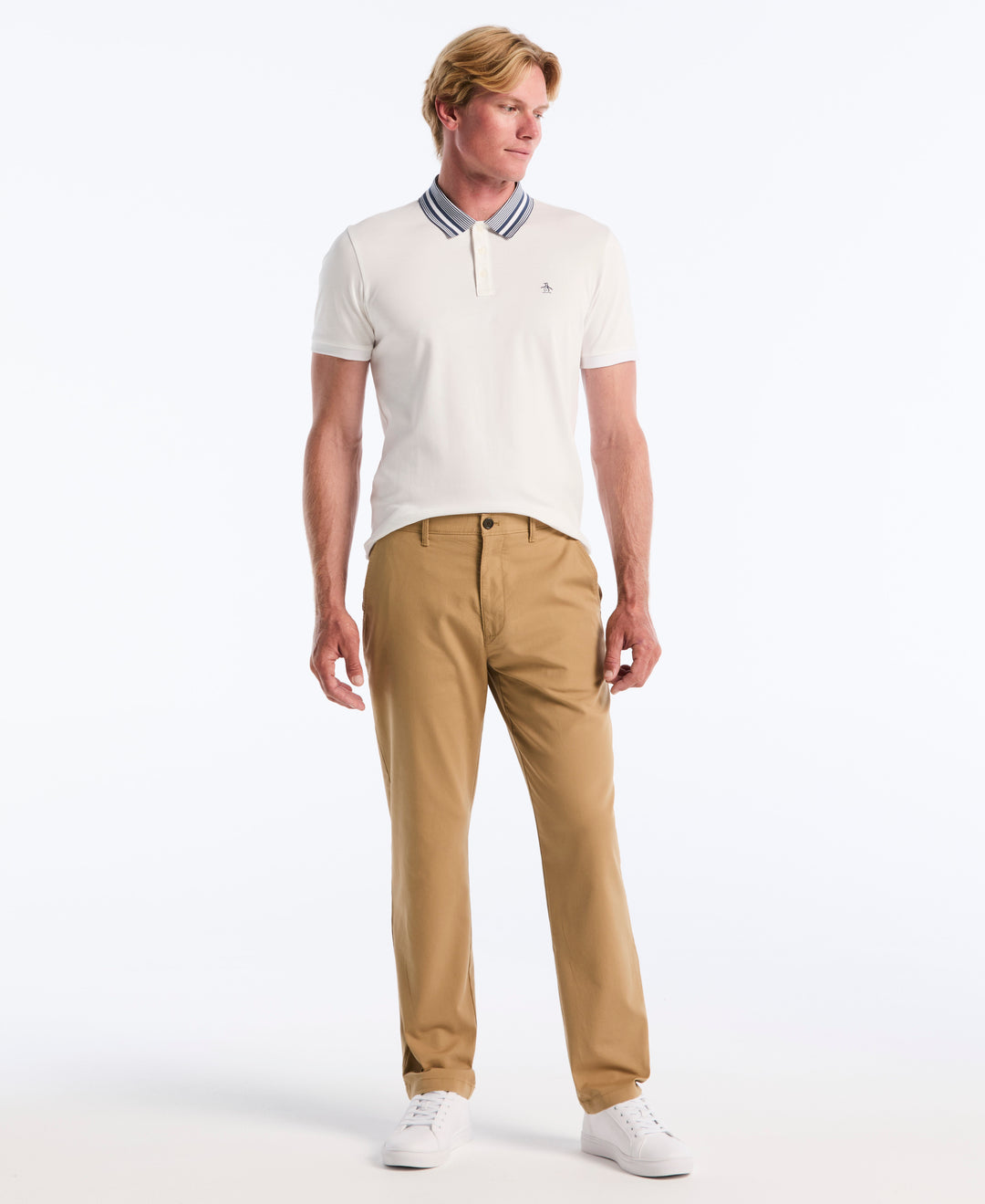 Flat Front Bedford Cord Chino (Kelp) 