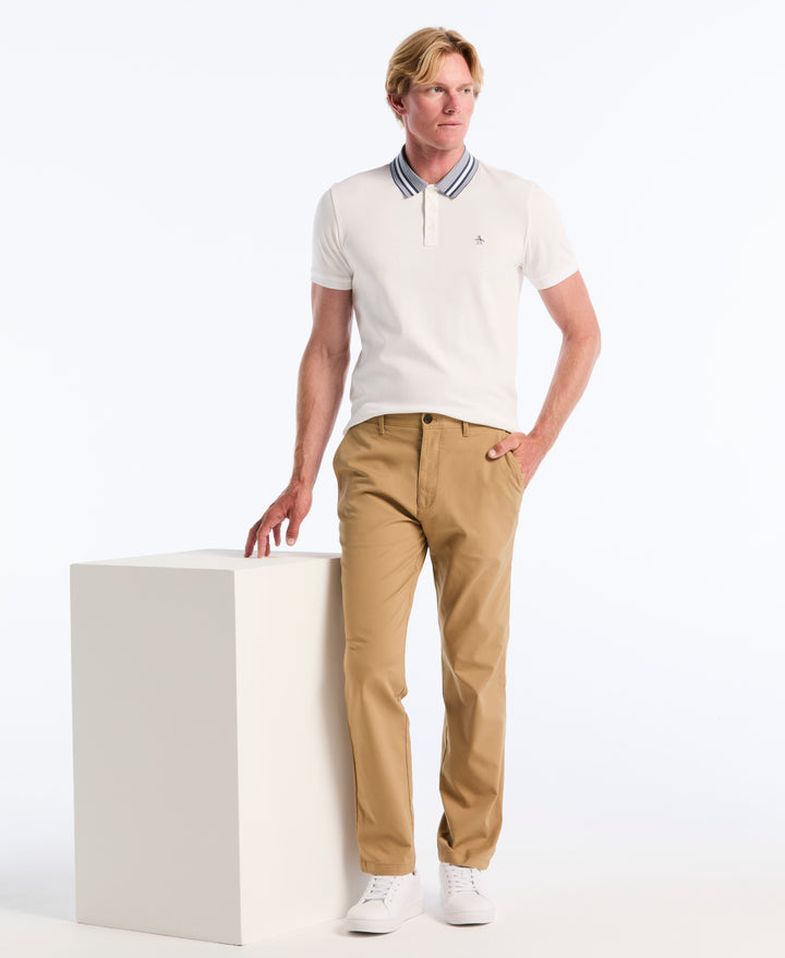 Flat Front Bedford Cord Chino (Kelp) 