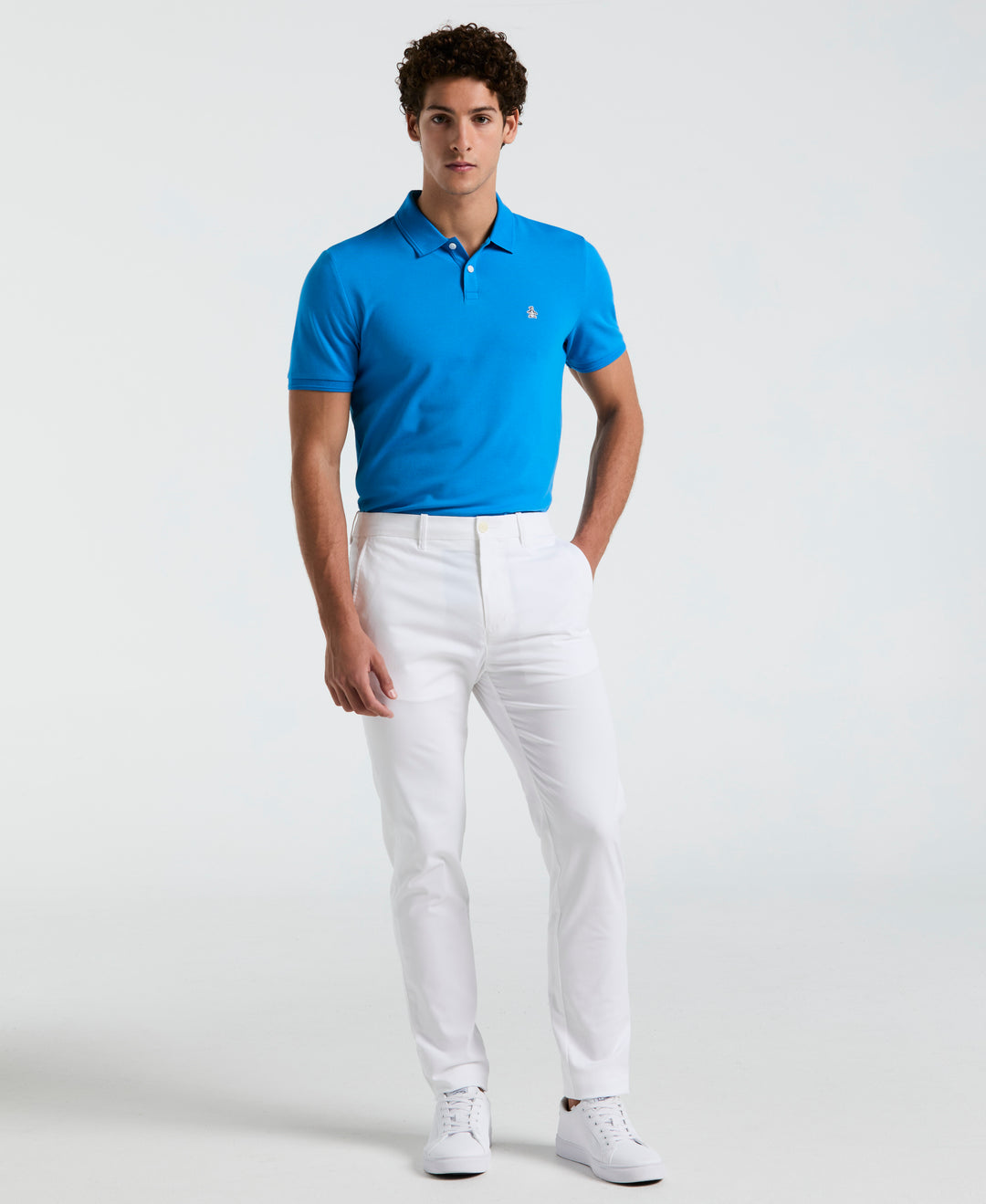 Flat Front Core Chino Pants (Bright White) 