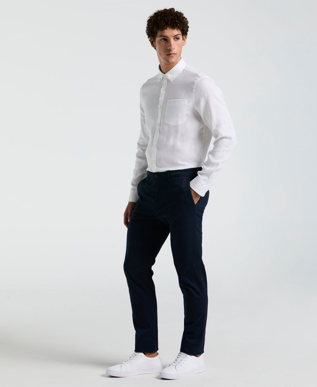 Flat Front Core Chino Pants (Dark Sapphire) 