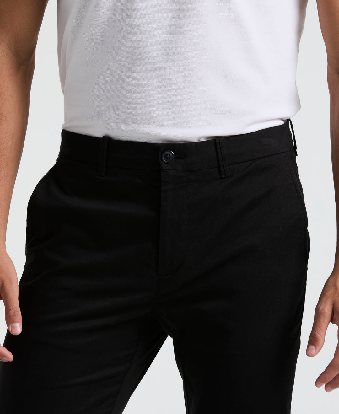 Flat Front Core Chino Pants (True Black) 