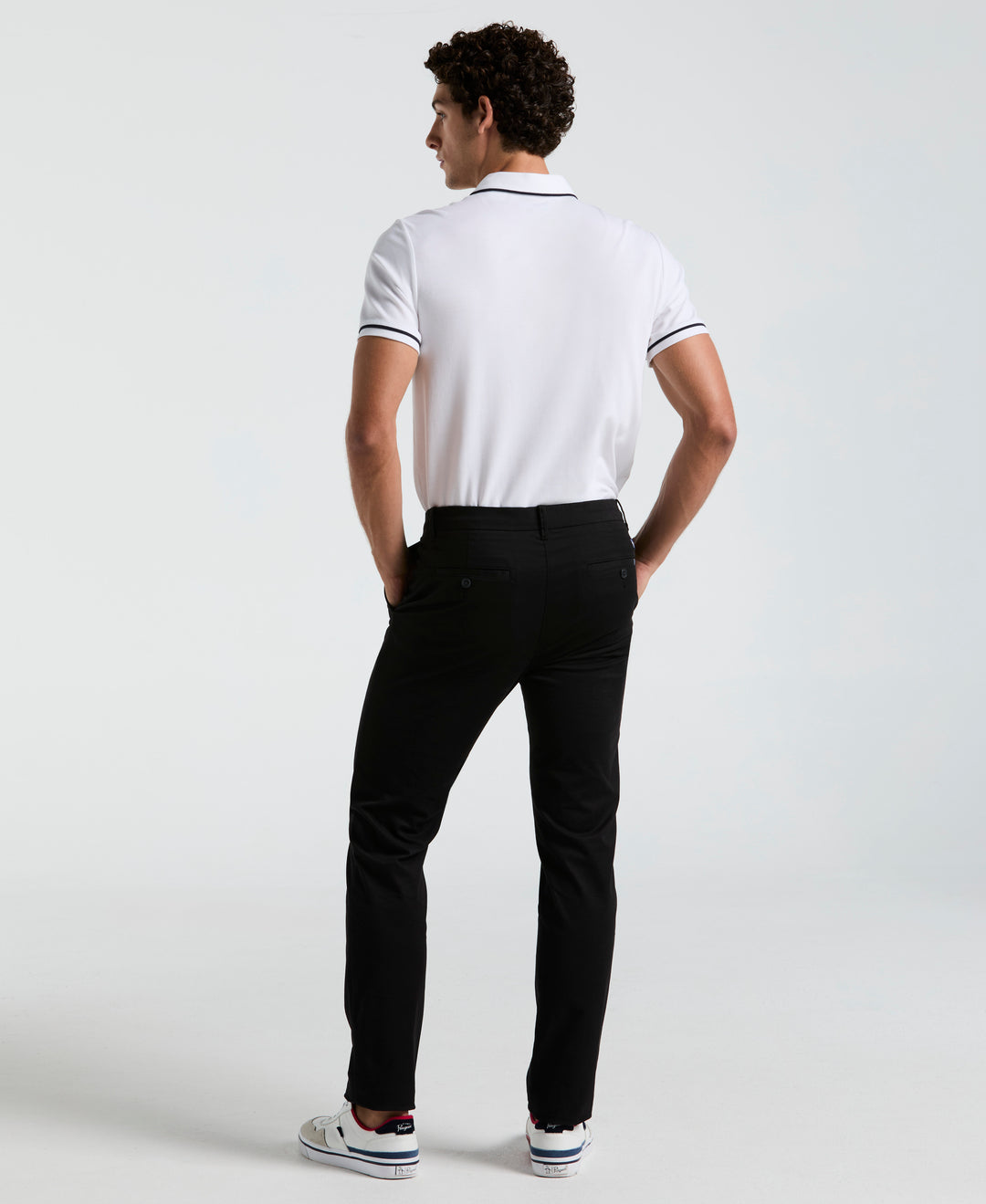 Flat Front Core Chino Pants (True Black) 