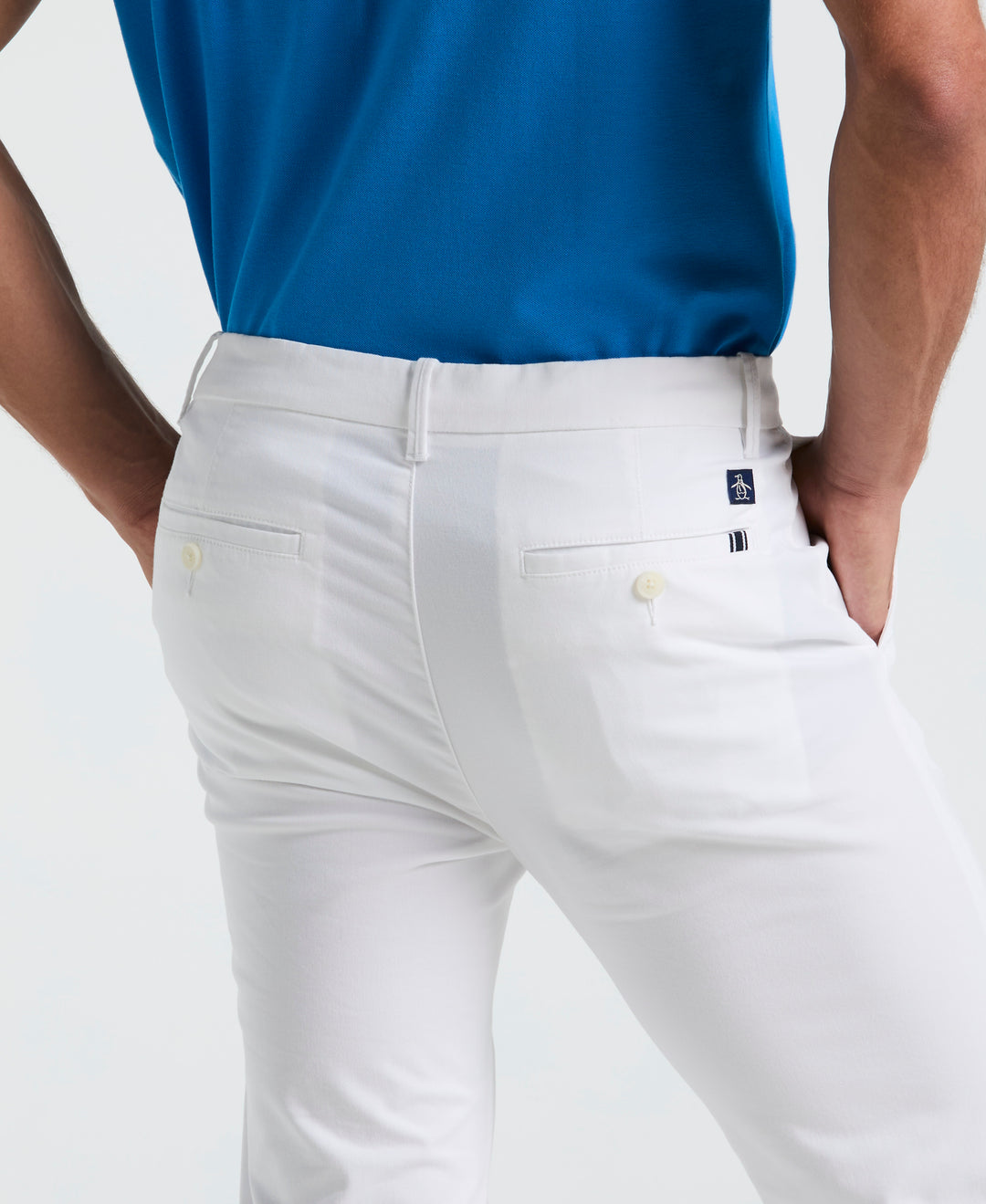 Flat Front Core Chino Pants (Bright White) 