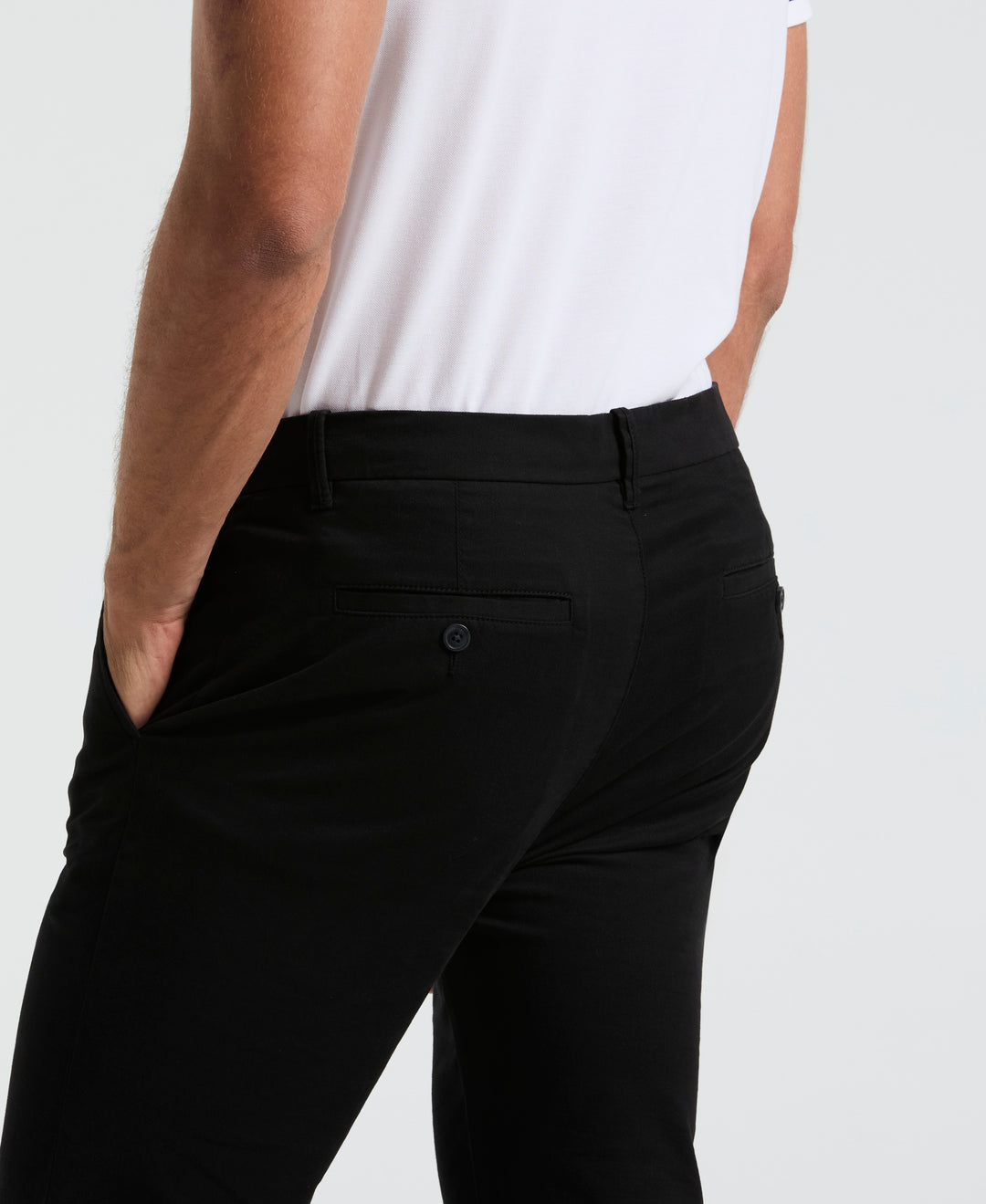 Flat Front Core Chino Pants (True Black) 