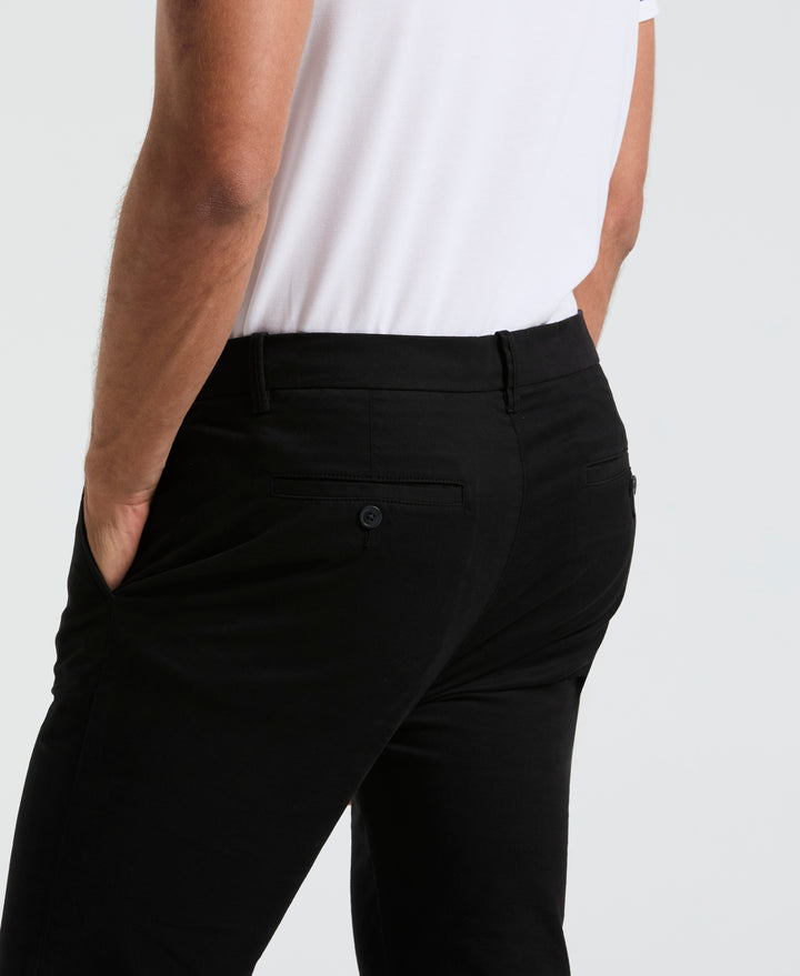 Flat Front Core Chino Pants (True Black) 