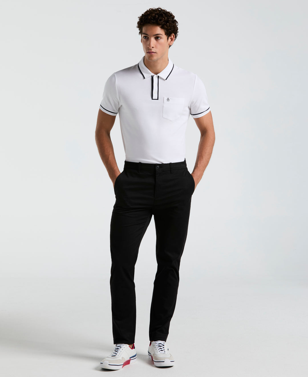 Flat Front Core Chino Pants (True Black) 