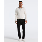 Flat Front Microsanded Chino Pant (Black) 