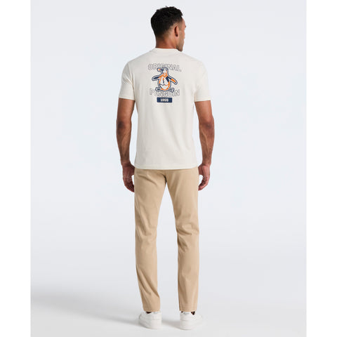 Flat Front Microsanded Chino Pant (Travertine) 