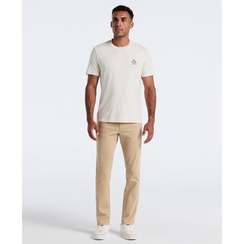 Flat Front Microsanded Chino Pant (Travertine) 