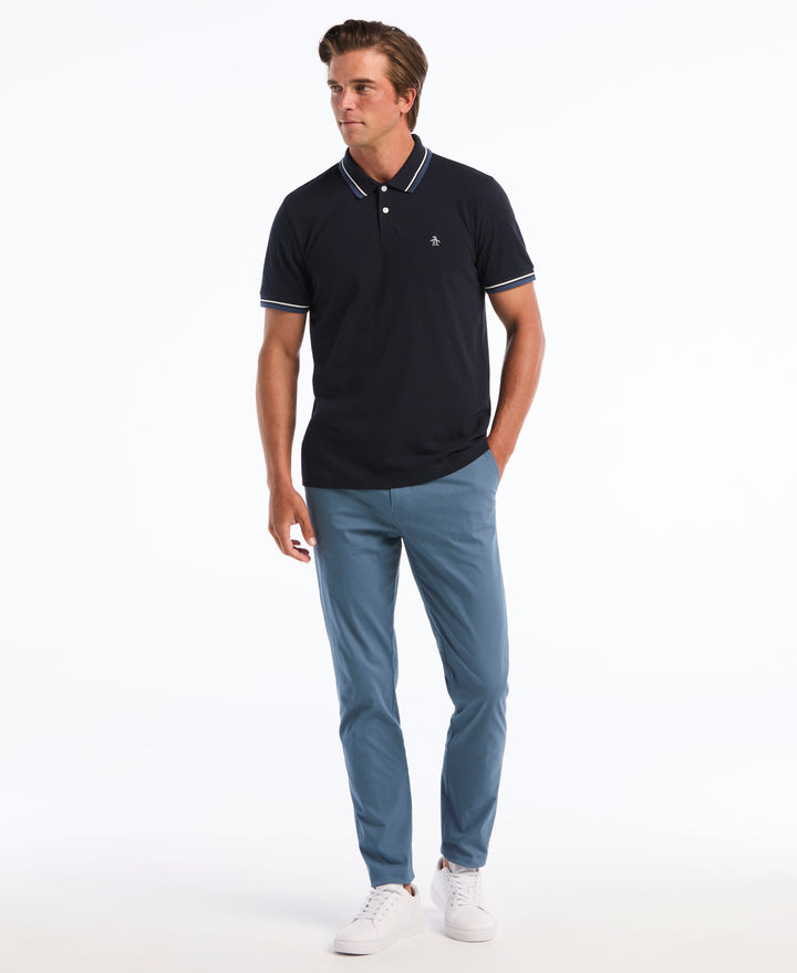 Flat Front Nylon Twill Chino-Pants-Bluefin-28-30-Original Penguin