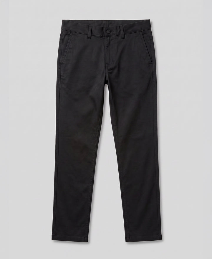 Flat Front Nylon Twill Chino-Pants-Caviar-28-30-Original Penguin