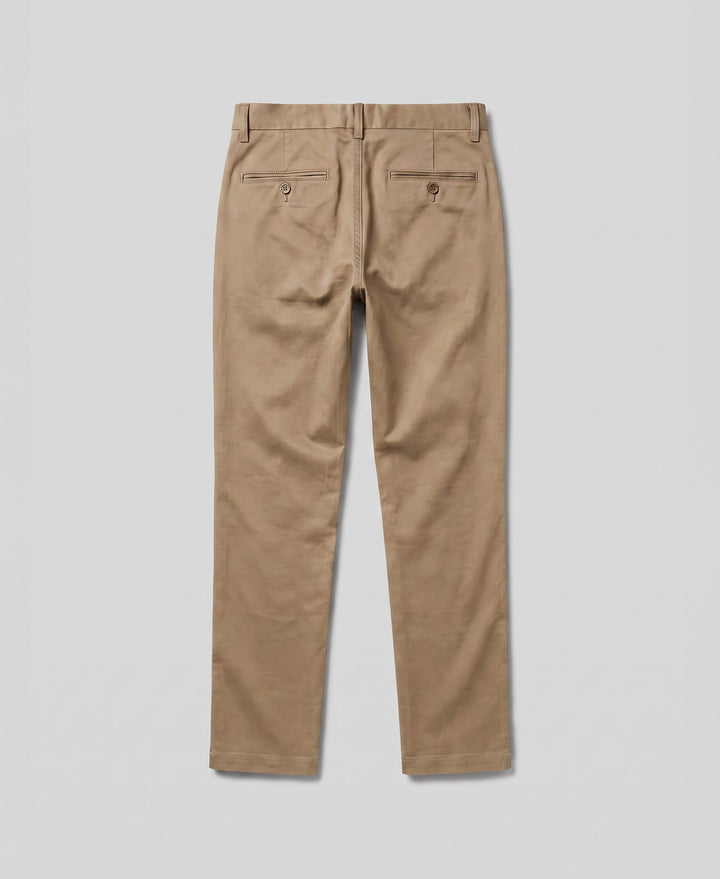 Flat Front Nylon Twill Chino-Pants-Original Penguin