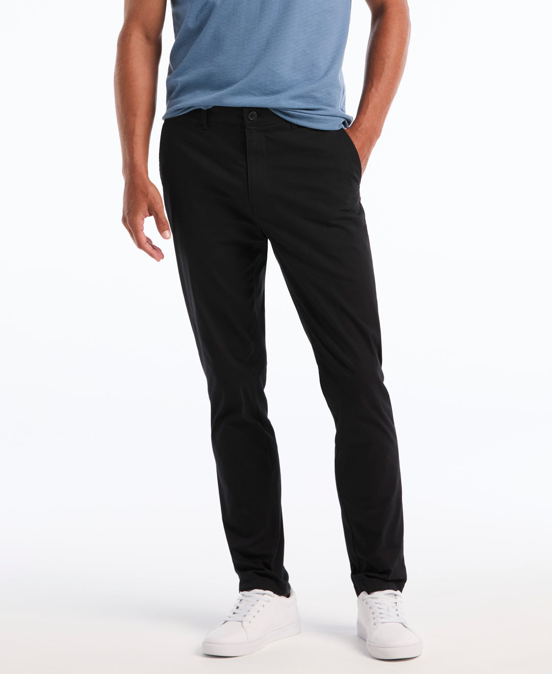 Flat Front Nylon Twill Chino-Pants-Original Penguin