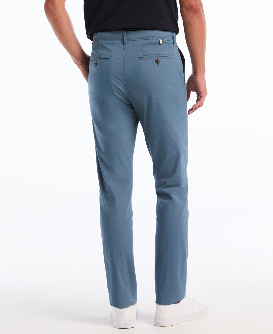 Flat Front Nylon Twill Chino-Pants-Original Penguin