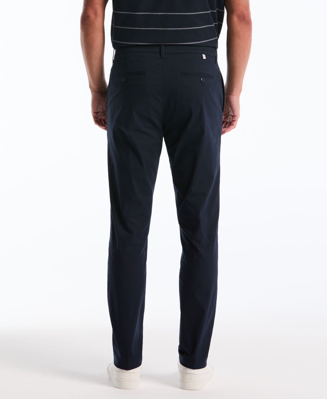 Flat Front Nylon Twill Chino Pant (Dark Sapphire) 