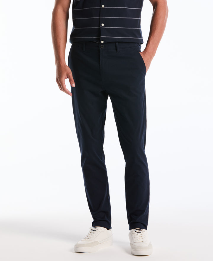 Flat Front Nylon Twill Chino Pant (Dark Sapphire) 