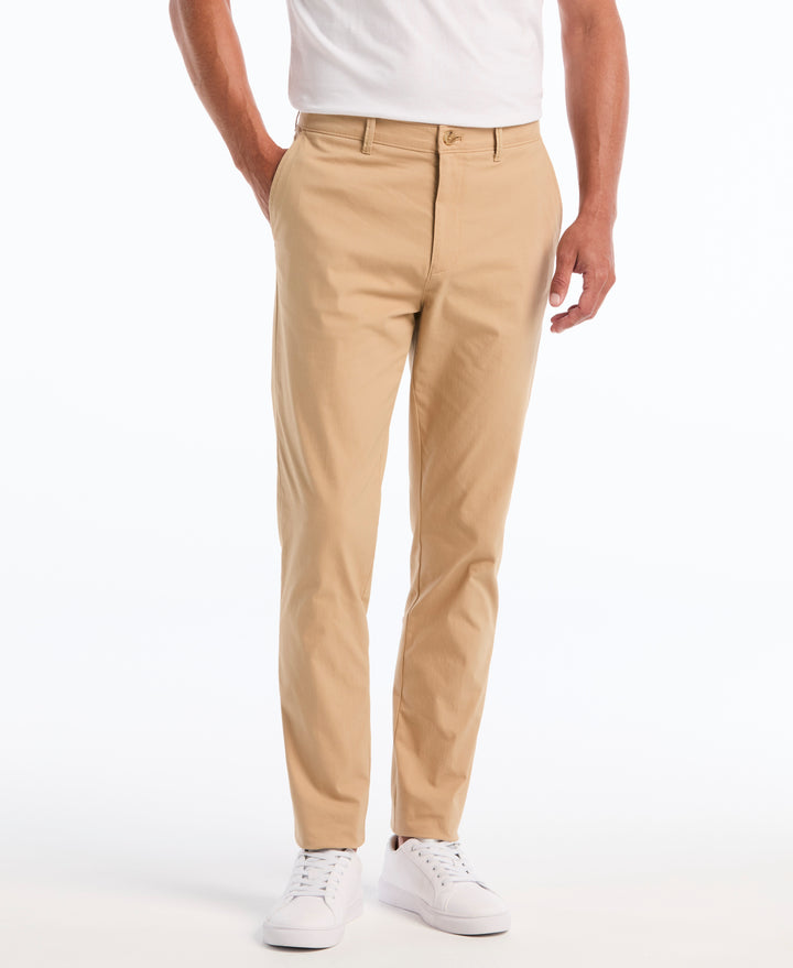 Flat Front Nylon Twill Chino-Pants-Original Penguin
