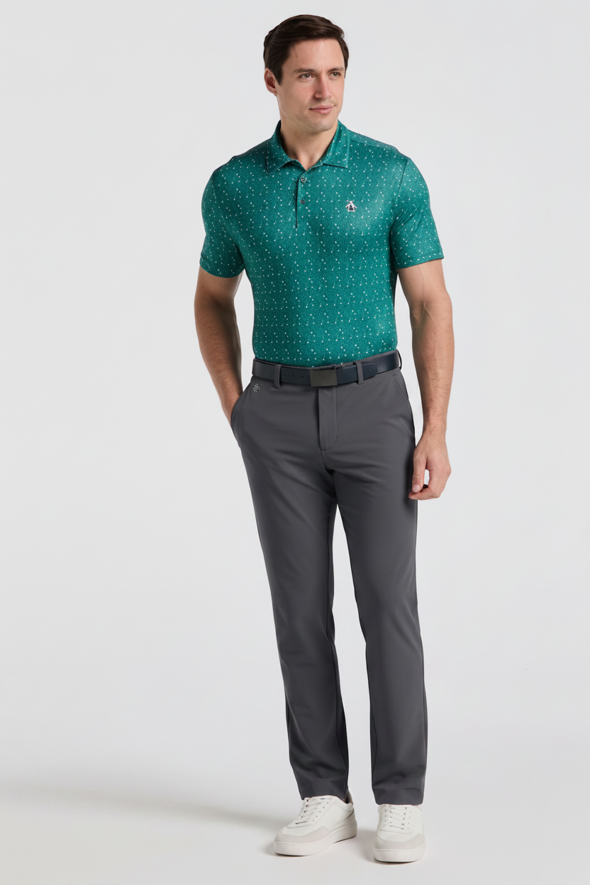 Flat Front Pete Performance Golf Pant-Golf Pants-Quiet Shade-SU-30-30-Original Penguin