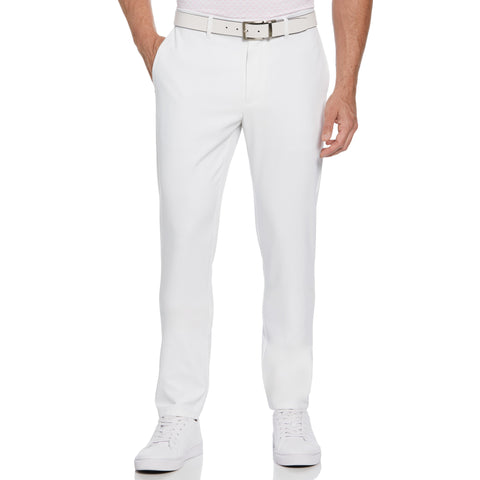 Flat Front Solid Golf Trousers (Bright White) 