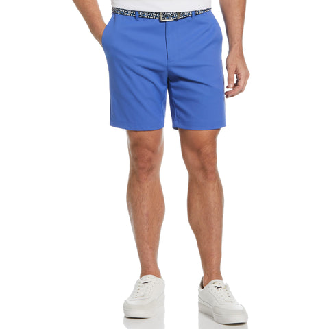Flat Front Solid Golf Shorts (Amparo Blue) 