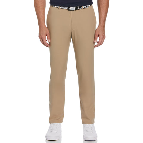Flat Front Solid Golf Trousers (Chinchilla) 