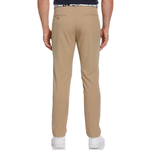 Flat Front Solid Golf Trousers (Chinchilla) 