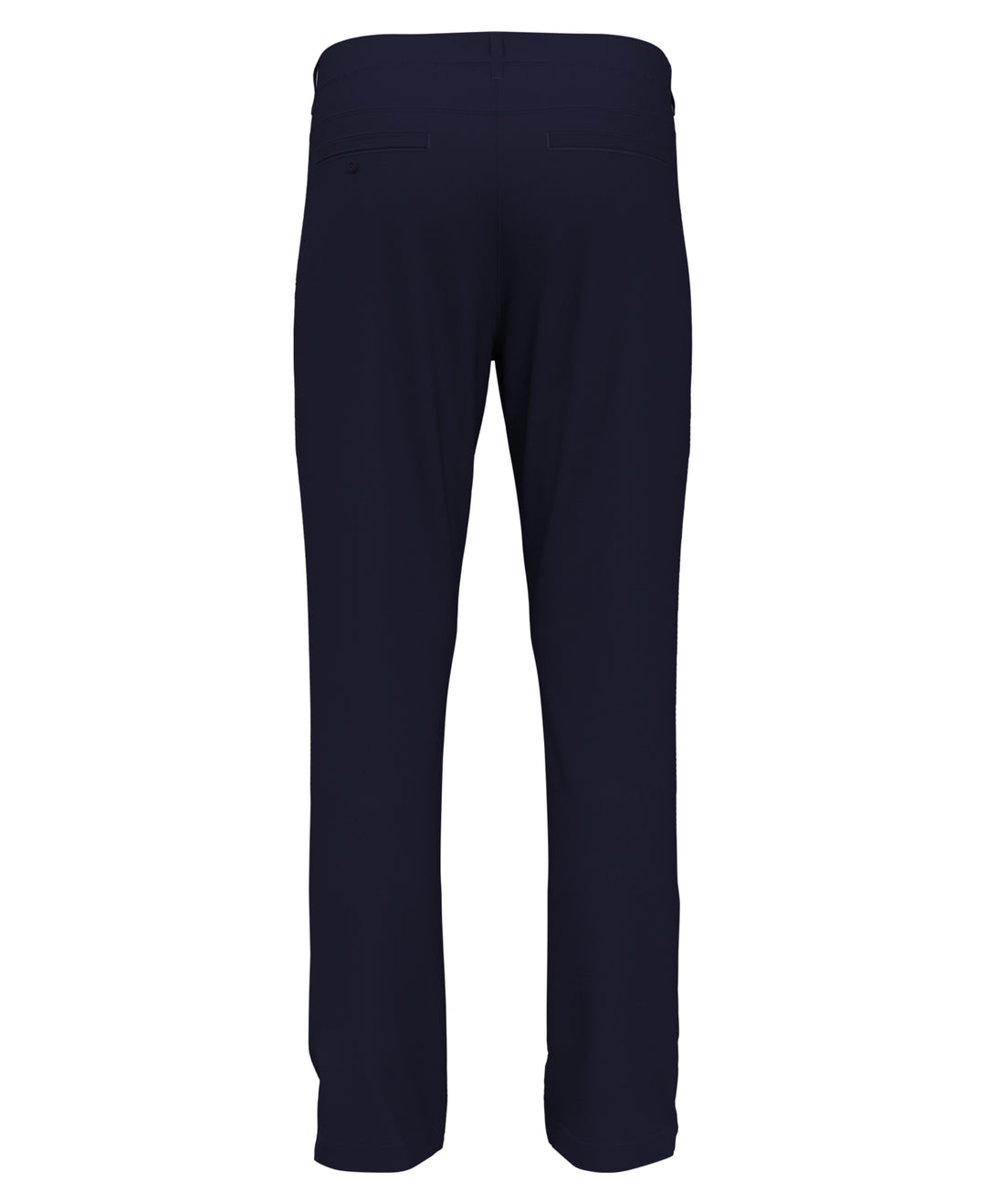 Flat Front Solid Golf Trousers (Black Iris) 