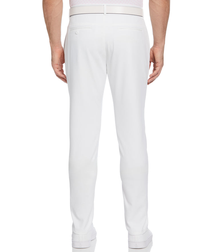 Flat Front Solid Golf Trousers (Bright White) 