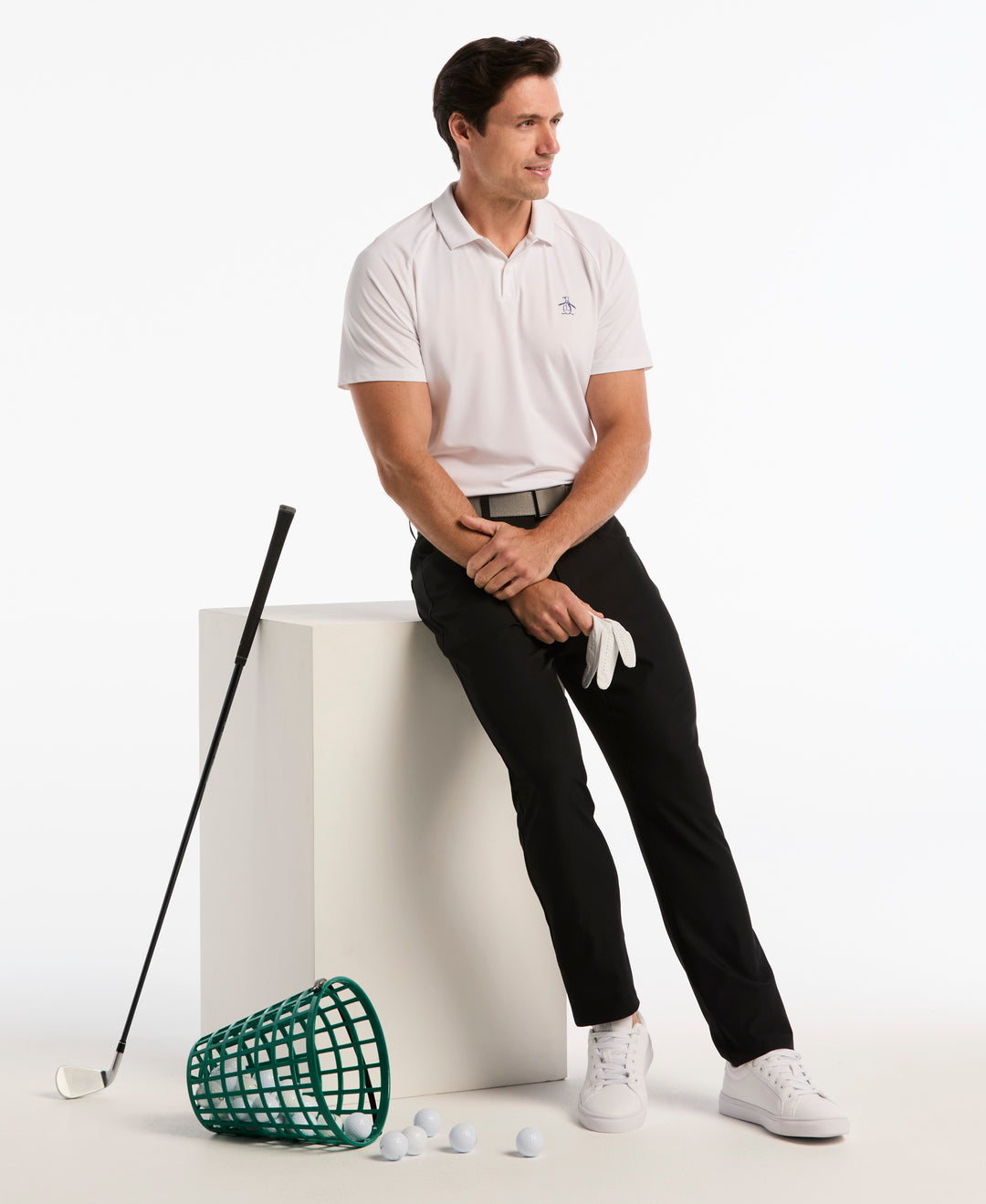 Flat Front Sorona™ Golf Pant (Caviar) 