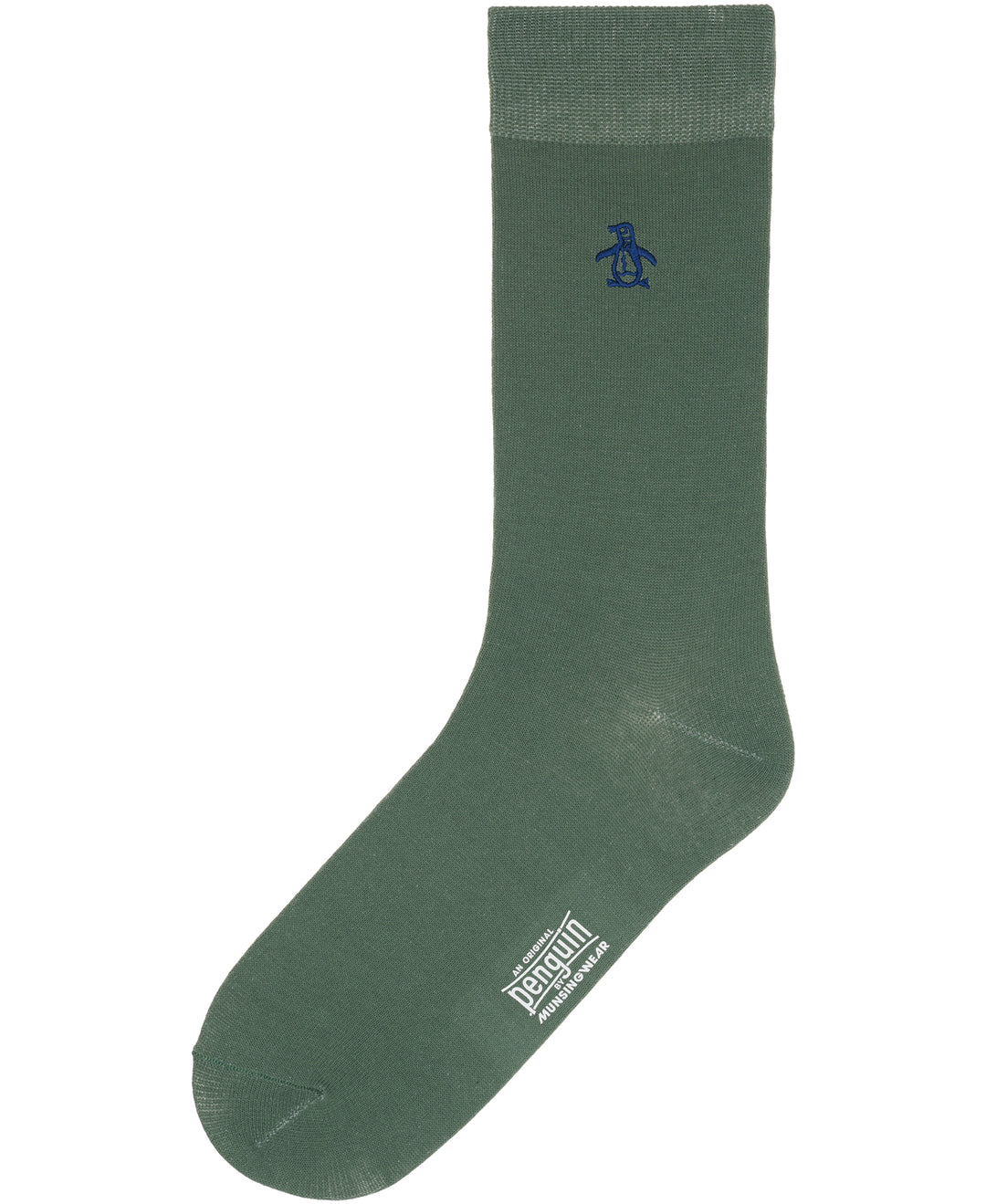 Flat Knit Solid Sock (Sage) 