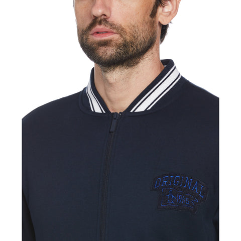 Fleece Collegiate Track Jacket (Dark Sapphire) 