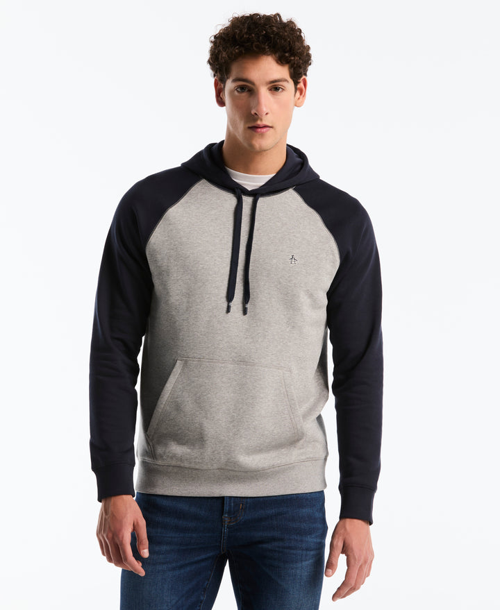 Fleece Colorblock Hoodie (Dark Sapphire) 
