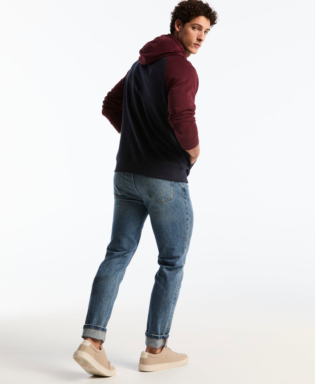 Fleece Colorblock Hoodie (Port Royale) 