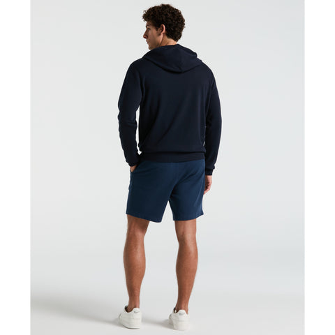 Cotton Fleece Hoodie (Dark Sapphire) 