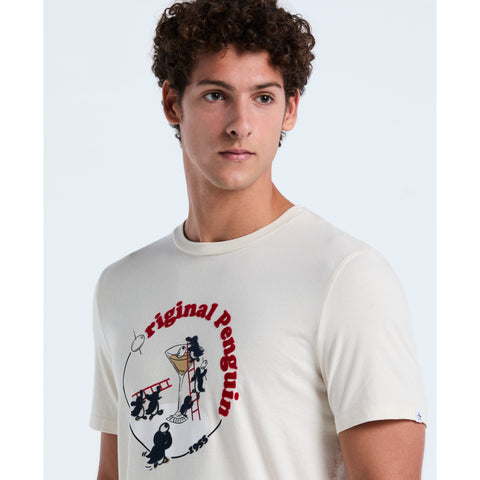 Flocked Martini Graphic Tee (Birch) 