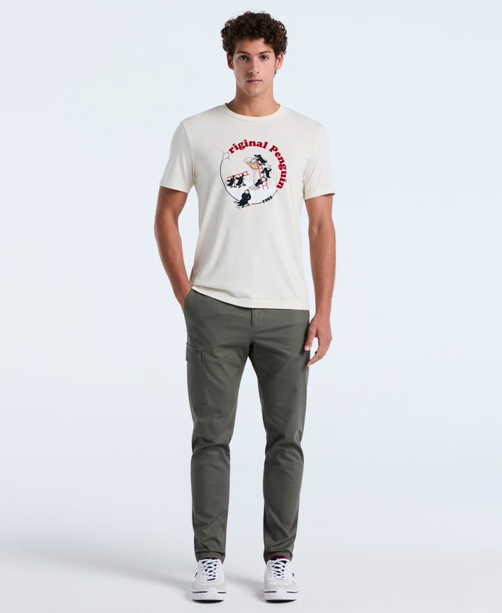 Flocked Martini Graphic Tee (Birch) 