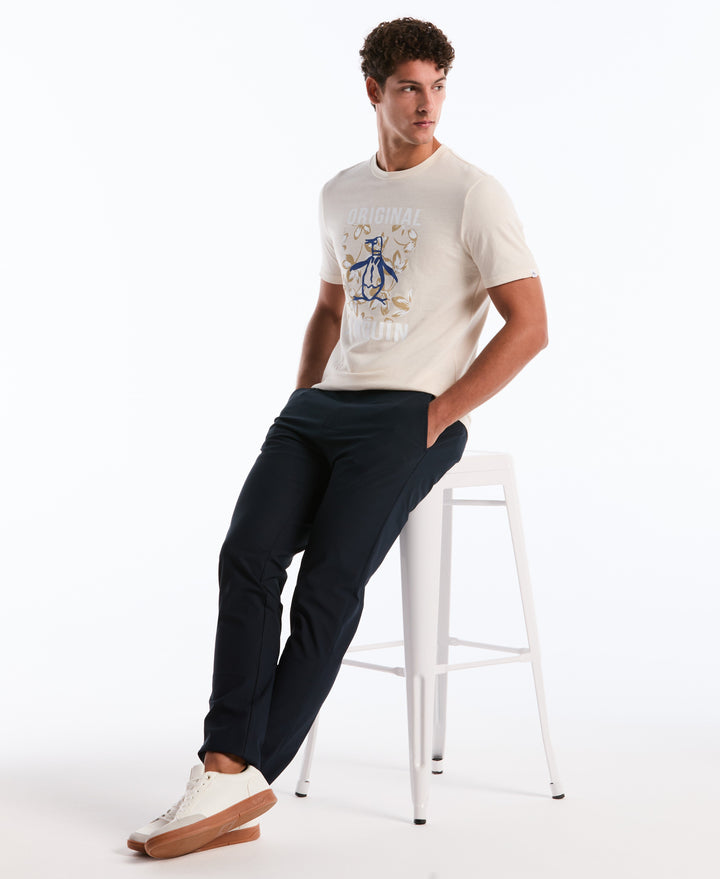 Floral Pete Graphic Cotton Tee-Tees-Original Penguin