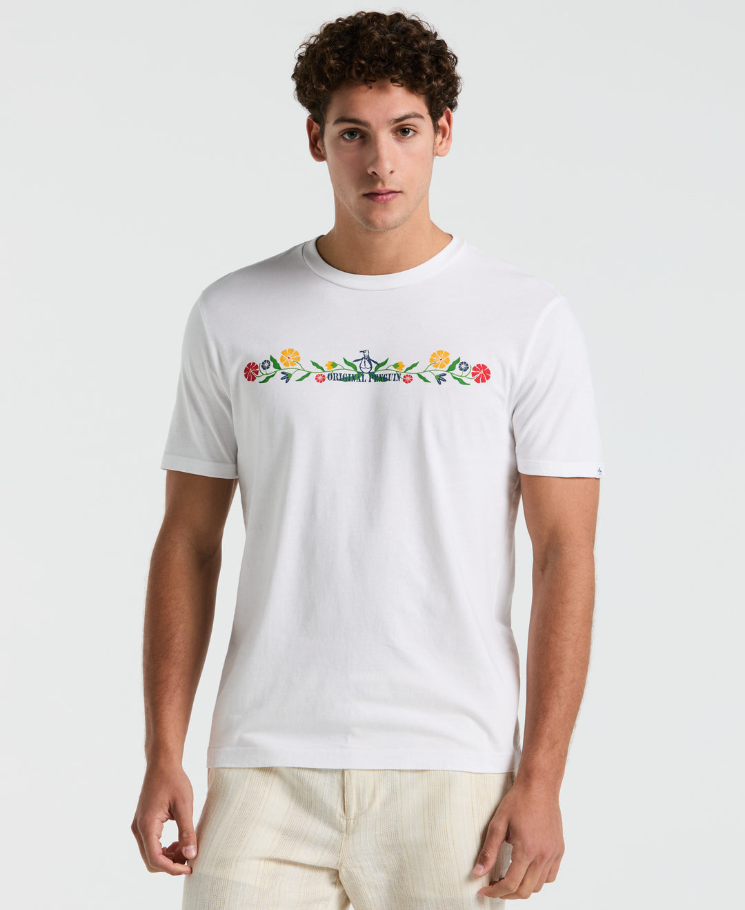 Jersey Graphic Floral Pete Tee (Bright White) 