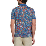 Floral Print Polo (Dark Blue) 