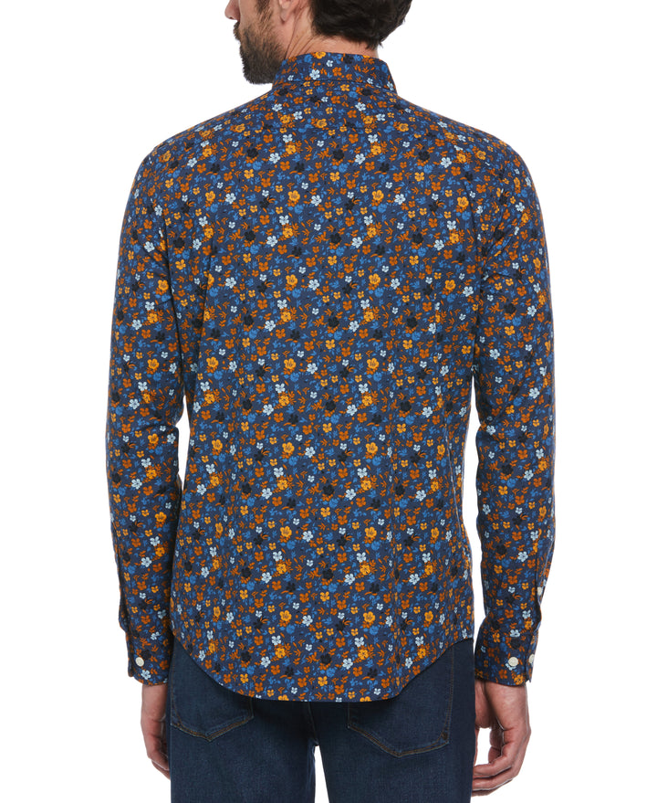 Floral Print Shirt (Sargasso Sea) 