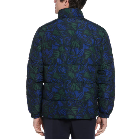 Floral Puffer Jacket  (Sycamore) 