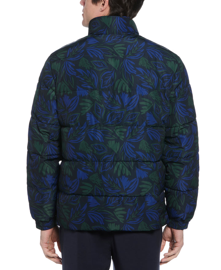 Floral Puffer Jacket  (Sycamore) 