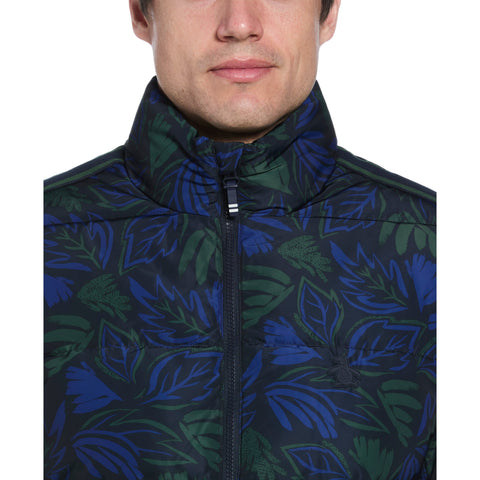 Floral Puffer Jacket  (Sycamore) 