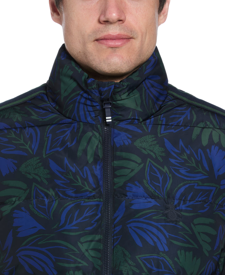 Floral Puffer Jacket  (Sycamore) 