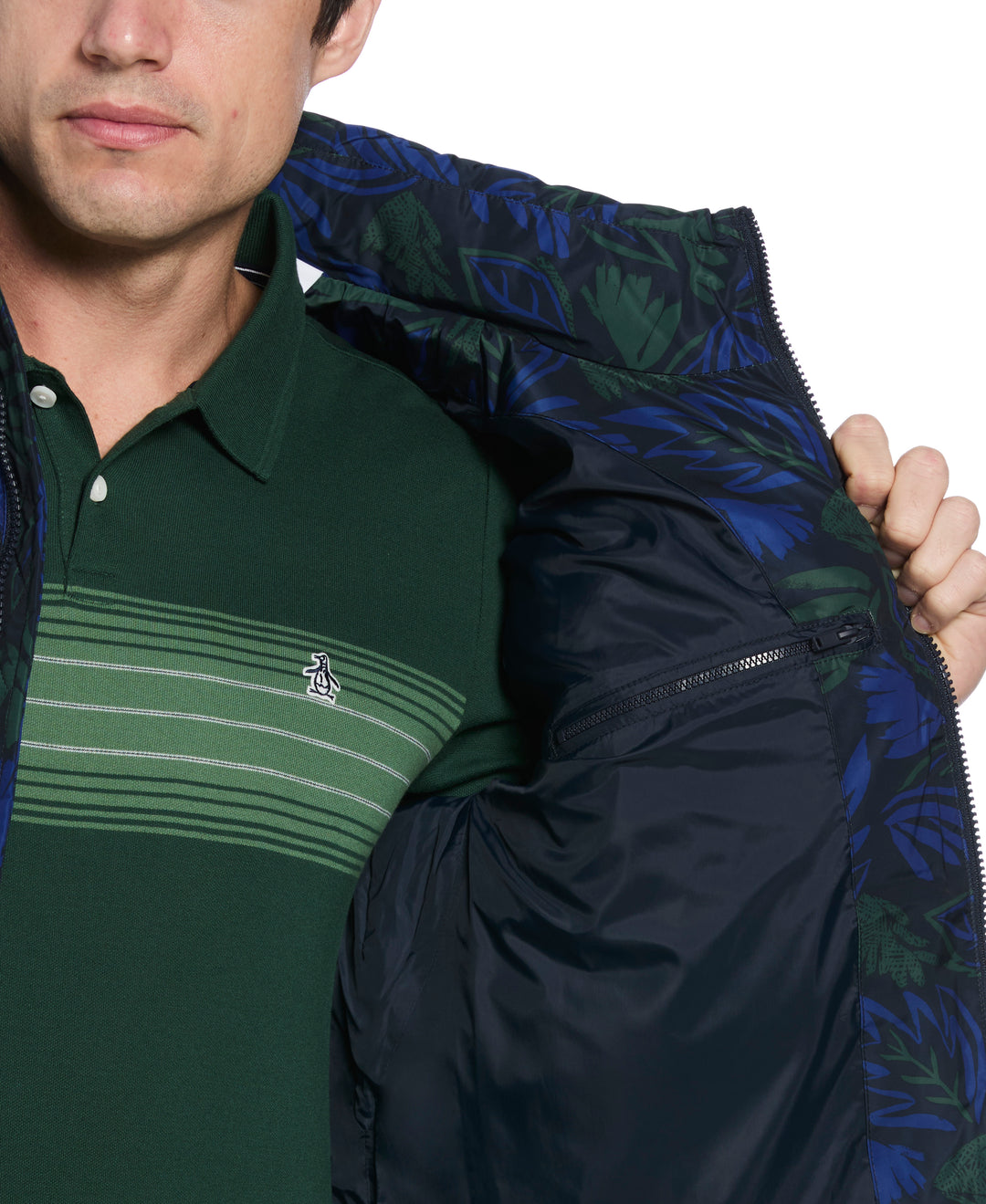 Floral Puffer Jacket  (Sycamore) 