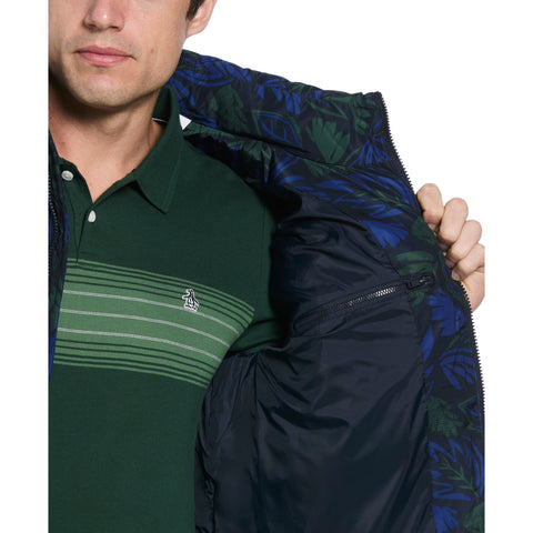 Floral Puffer Jacket  (Sycamore) 